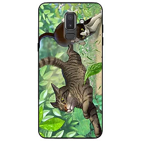 Ốp lưng in cho Samsung J8 2018 Mẫu Bắt Mèo