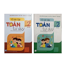 Sách - Combo Vở bài tập Toán tư duy lớp 2 (Tập 1+Tập 2)