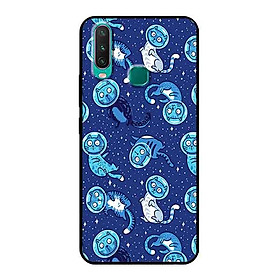 Ốp Lưng in cho Vivo Y12 Mẫu Chú Mèo Ngoài Không Gian - Hàng Chính Hãng