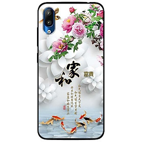 Ốp lưng dành cho Vsmart Star mẫu Chim Cá Nền Hoa Trắng