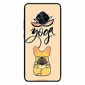 Ốp lưng in cho Vivo V17 Pro Mẫu Cún Yoga