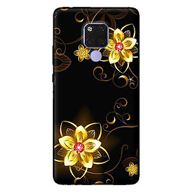 Ốp lưng in cho Huawei Mate 20 mẫu Họa Tiết Hoa Vàng - Hàng chính hãng