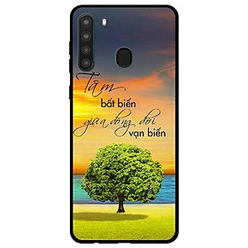 Ốp lưng dành cho Samsung Galaxy A21 mẫu Tâm Bất Biến