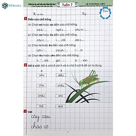 Sách - Phiếu Bài Tập Cuối Tuần Môn Tiếng Việt Lớp 1 (Theo Chương Trình Tiểu Học Mới)