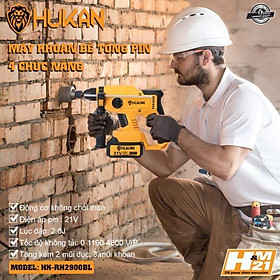 MÁY KHOAN PIN BÊ TÔNG 2.8J HK-RH2900B HUKAN  - HÀNG CHÍNH HÃNG