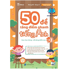 Sách - 50 Đề Tăng Điểm Nhanh Tiếng Anh – Lớp 3 (MC)