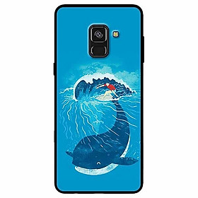Ốp lưng dành cho Samsung A8 Plus mẫu Ván Cá Voi