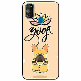 Ốp lưng in cho Samsung M30s Mẫu Cún Yoga