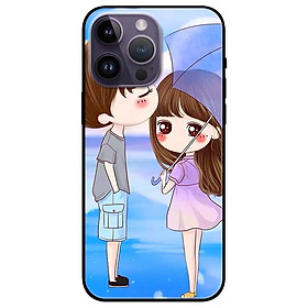 Ốp lưng dành cho Iphone 14 - Iphone 14 Plus - Iphone 14 Pro - Iphone 14 Pro Max - Anime Cặp Đôi Xanh Cầm Dù
