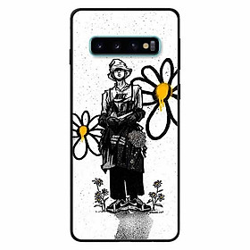 Ốp lưng in cho Samsung S10 Plus Mẫu Chàng Trai Hoa Cúc