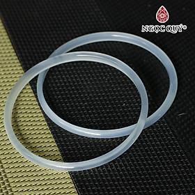 Vòng tay chalcedony (bản 3-4mm) - Ngọc Quý Gemstones