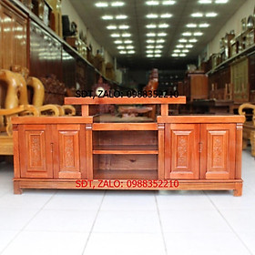 TỦ TIVI Gỗ XOAN ĐÀO  KIỂU MÂM , tủ ti vi bằng gỗ , kệ để phòng khách tivi đầu nhô