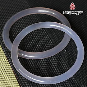 Vòng tay chalcedony xám - Ngọc Quý Gemstones