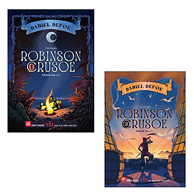 Combo 2 Cuốn Tiểu Thuyết Hay- Robinson Crusoe Tập 1,2