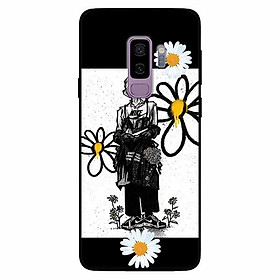 Ốp lưng in cho Samsung S9 Plus Mẫu Chàng Trai Hai Hoa Cúc