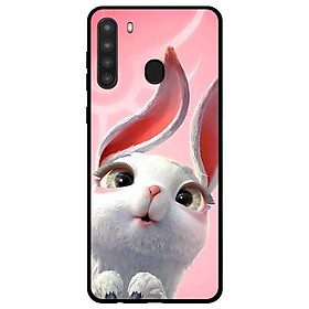 Ốp lưng dành cho Samsung Galaxy A21 mẫu Thỏ Đỏ