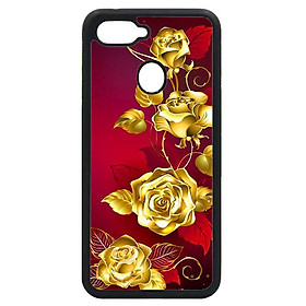 Ốp in cho Oppo F7 NỀN ĐỎ HOA 3 - Hàng chính hãng