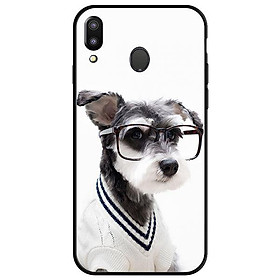 Ốp lưng dành cho điện thoại Samsung Galaxy M20 - Cún Đeo Kính