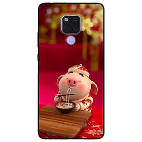 Ốp lưng in cho Huawei Mate 20 Mẫu Heo Ăn
