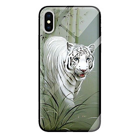 Ốp kính cường lực cho iPhone XS MAX mẫu hổ 219 - Hàng chính hãng