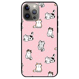 Ốp lưng dành cho Iphone 12 Mini - 12 / 12 Pro - 12 Pro Max mẫu Mèo Trắng Đen Nâu