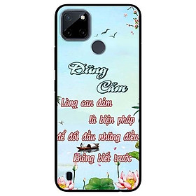 Ốp lưng dành cho Realme C21Y - C25Y mẫu Dũng Cảm Thư Pháp