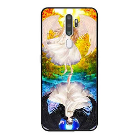 Ốp Lưng in cho Oppo A9 2020 Mẫu Thiên Thần Ác Quỷ - Hàng Chính Hãng