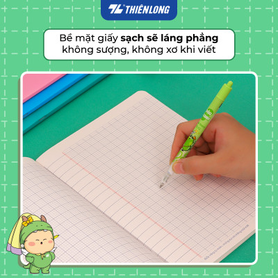 Tập học sinh 80 trang 4 ô ly vuông 2.5mm 100gsm NB-123 Thiên Long - Mẫu ngẫu nhiên