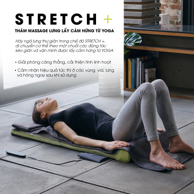 Đệm massage body công nghệ khí nén Shiatsu 3D Homedics TYM-1250 Hàng chính hãng