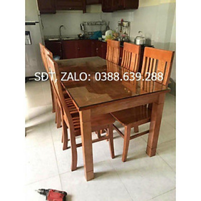 Bàn Ăn gỗ Sồi 6 ghế giá 5tr700