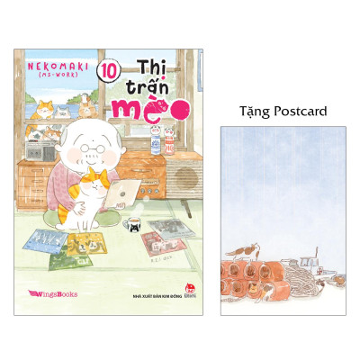 Sách - Thị Trấn Mèo - Tập 10 - Tặng Kèm Postcard