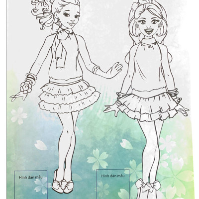 Dán Hình Và Tô Màu Sticker - Girl Fashion - Nhà Thiết Kế Tài Ba - Tập 1