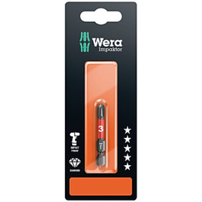 Đầu vít Wera IMP DC PH3 x 50mm 851/4 IMP DC SB Impaktor bits Wera 05073957001