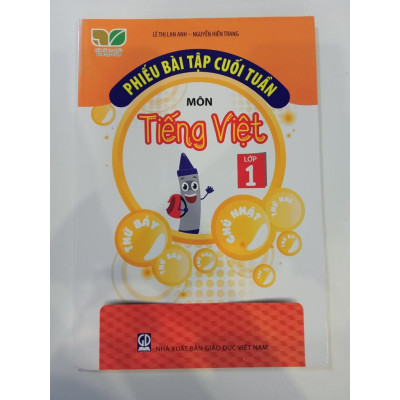 Sách - Phiếu Bài Tập Cuối Tuần Lớp 1 (Toán + Tiếng Việt - 2c)