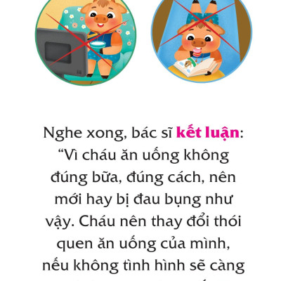 Truyện Tranh Song Ngữ Việt-Anh Cho Bé - Ăn Đúng Cách, Uống Đúng Mực - Improving Your Eating Habits