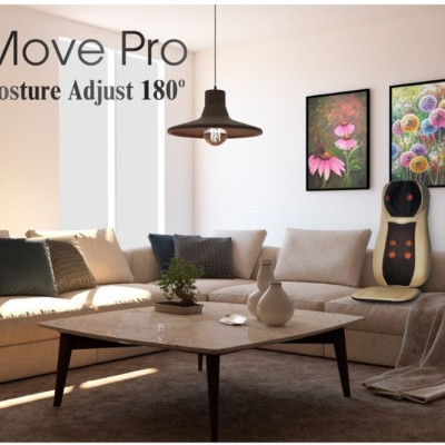 Đệm Massage OKIA eMove Pro KWH922 - Mát Xa Vai Gáy, Lưng, Mông, Đả Thông Khí Huyết, Giảm Căng Thẳng