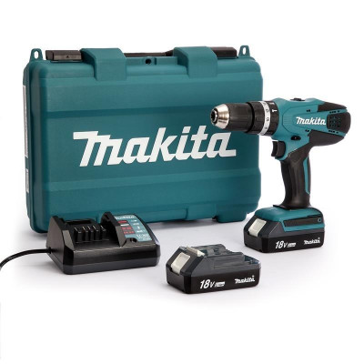 MÁY KHOAN BÚA VẶN VÍT DÙNG PIN 18V MAKITA HP457DWE (01 ĐẾ SẠC – 02 PIN 18V/1.5AH) - HÀNG CHÍNH HÃNG