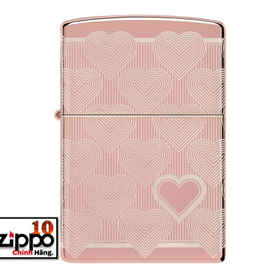 Bật lửa ZIPPO 49811 Heart Design - Chính hãng 100%