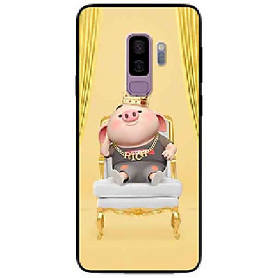 Ốp lưng in cho Samsung S9 Plus Mẫu Heo Vua