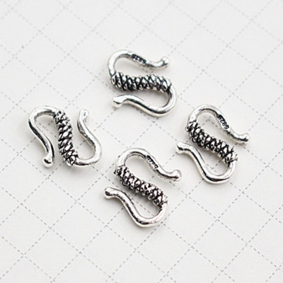 Combo 3 cái charm bạc móc khóa  chữ S kết vòng tay, dây chuỗi #1 - Ngọc Quý Gemstones