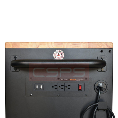 Tủ dụng cụ 7 ngăn kéo mặt gỗ màu đen mờ