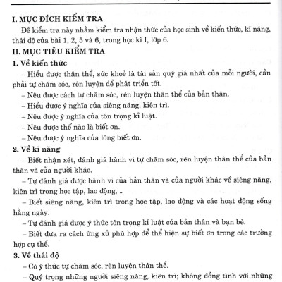 Kiểm Tra, Đánh Giá Giáo Dục Công Dân 6 (Dùng Chung Cho Các Bộ SGK Hiện Hành) - HA