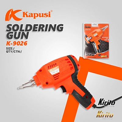 Mỏ hàn xung 100w Kapusi K - 9026 sử dụng điện áp 220v - 50Hz, công suất chuẩn đạt 100w