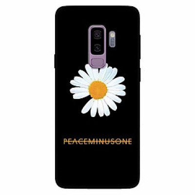 Ốp lưng in cho Samsung S9 Plus Mẫu Cúc To Nền Đen