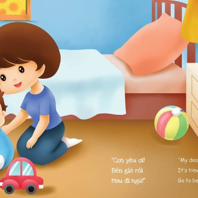 Bộ Kỹ Năng Trong Sinh Hoạt II - Con Sẽ Ngủ Đúng Giờ - I Will Sleep On Time (Song Ngữ Việt - Anh)