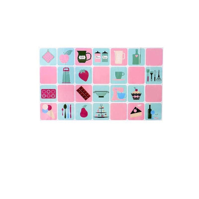 ( loại 1)Giấy dán tường cách nhiệt, chống dầu mỡ cho nhà bếp, Chịu Nhiệt - Decal Dán Bếp Họa Tiết 3D (45x75cm)