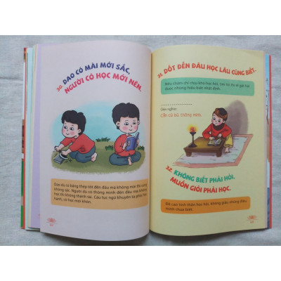 Sách - Vui học Thành Ngữ Tục Ngữ Ca Dao Bằng Tranh + Truyện tranh ngụ ngôn La Fontaine
