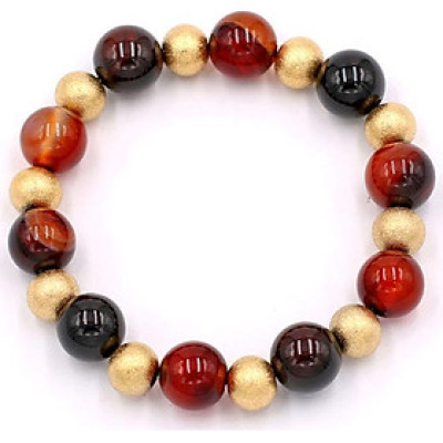 Chuỗi đeo tay phong thủy -  thạch anh nâu 10 ly VTANHVT1 - hợp mệnh Thổ, mệnh Kim