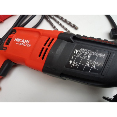 Máy Khoan Búa Hikari Master 02-26B – Máy Đục Bê Tông Chức Năng Khoan Tường, Sắt, Gỗ Với Motor Mạnh Mẽ, Ứng Dụng Trong Xây Dựng Và Đời Sống , Công Nghệ Thái Lan- Hàng Chính Hãng
