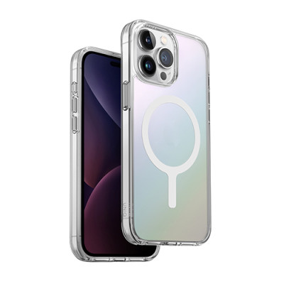Ốp lưng dành cho iPhone 15/ 15 Pro/15 pro max UNIQ Hybrid Magclick Charging LifePro Xtreme Iridescent  - Hàng Chính Hãng